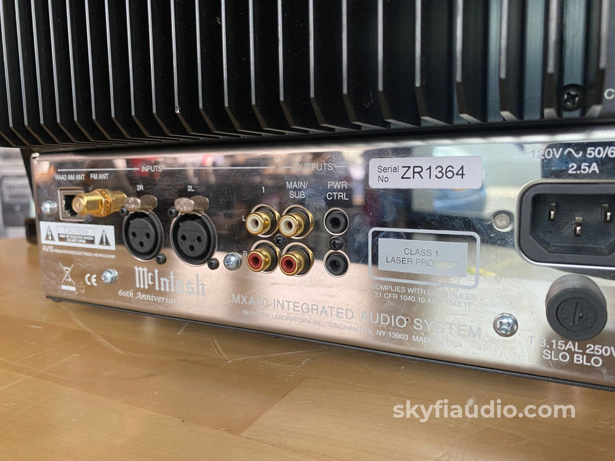 Mcintosh Mxa60 - All In One 60Th Anniversary Tube Stereo System