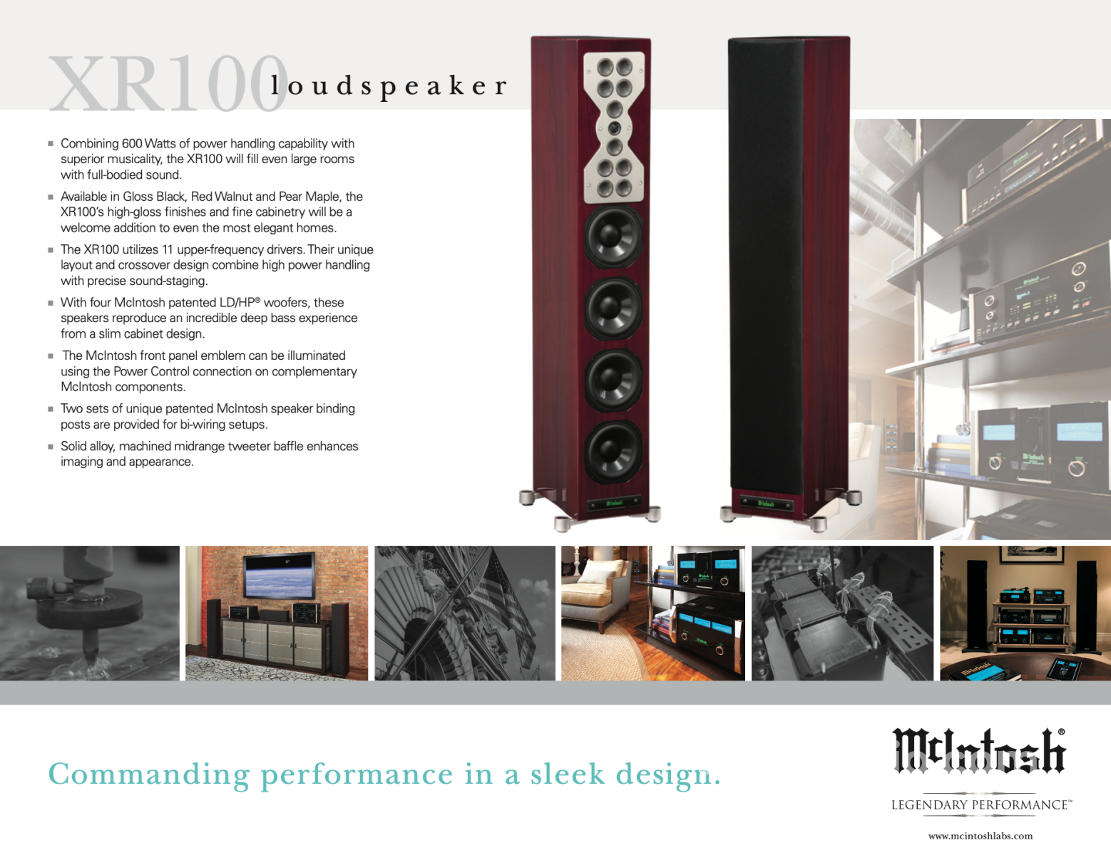 Mcintosh Xr100 Full Range Speakers - In Store Only