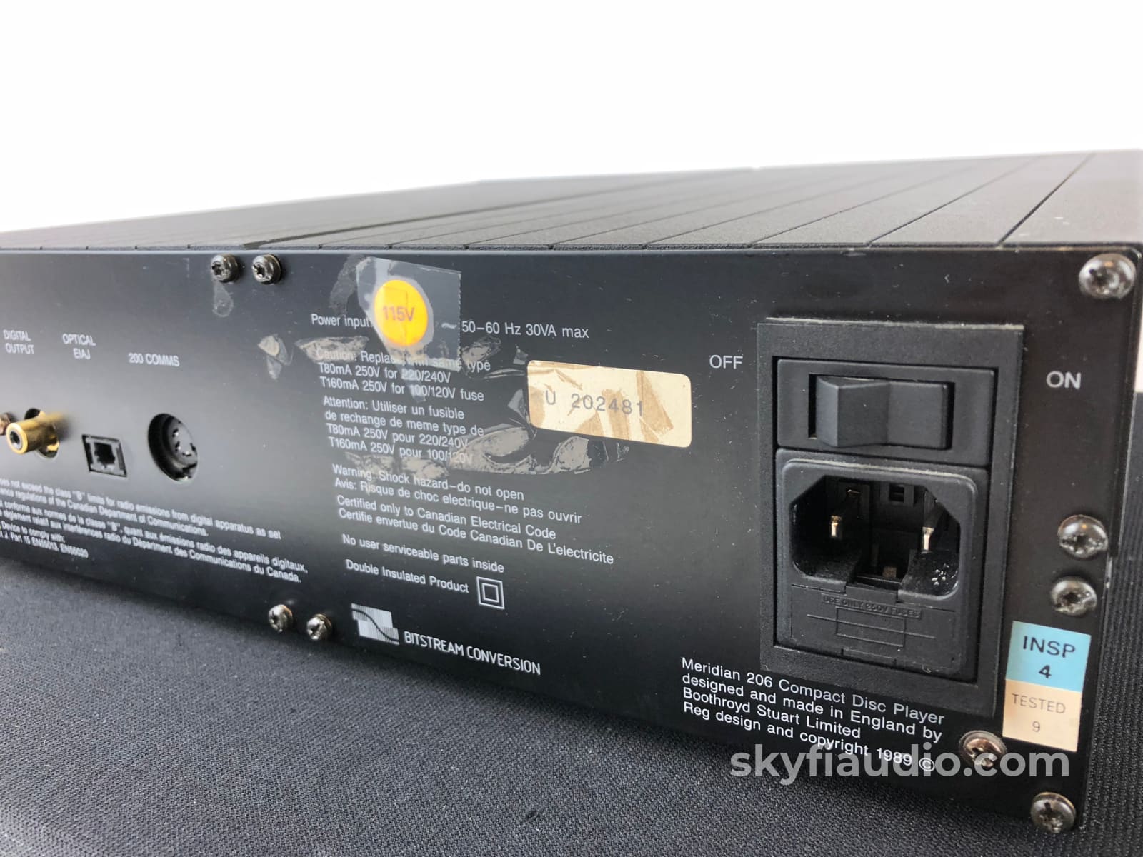 Meridian 206 Compact Disc Player Cd + Digital