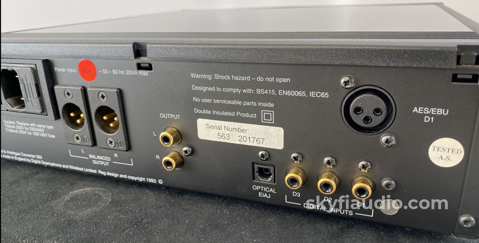 Meridian 563 Digital To Audio Converter Vintage Gold! Cd +