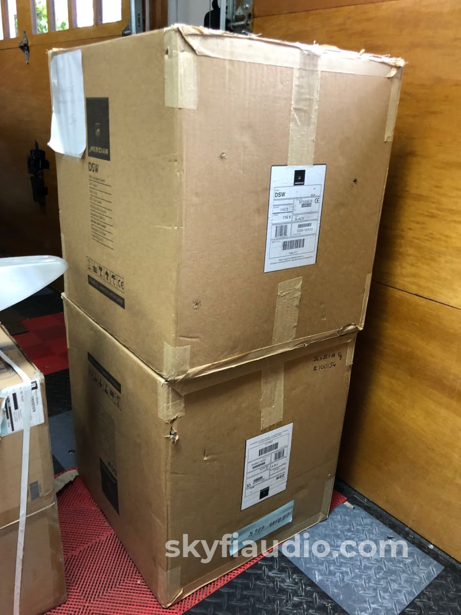 Meridian Dsw Dsp Subwoofer In Original Box (B) Speakers