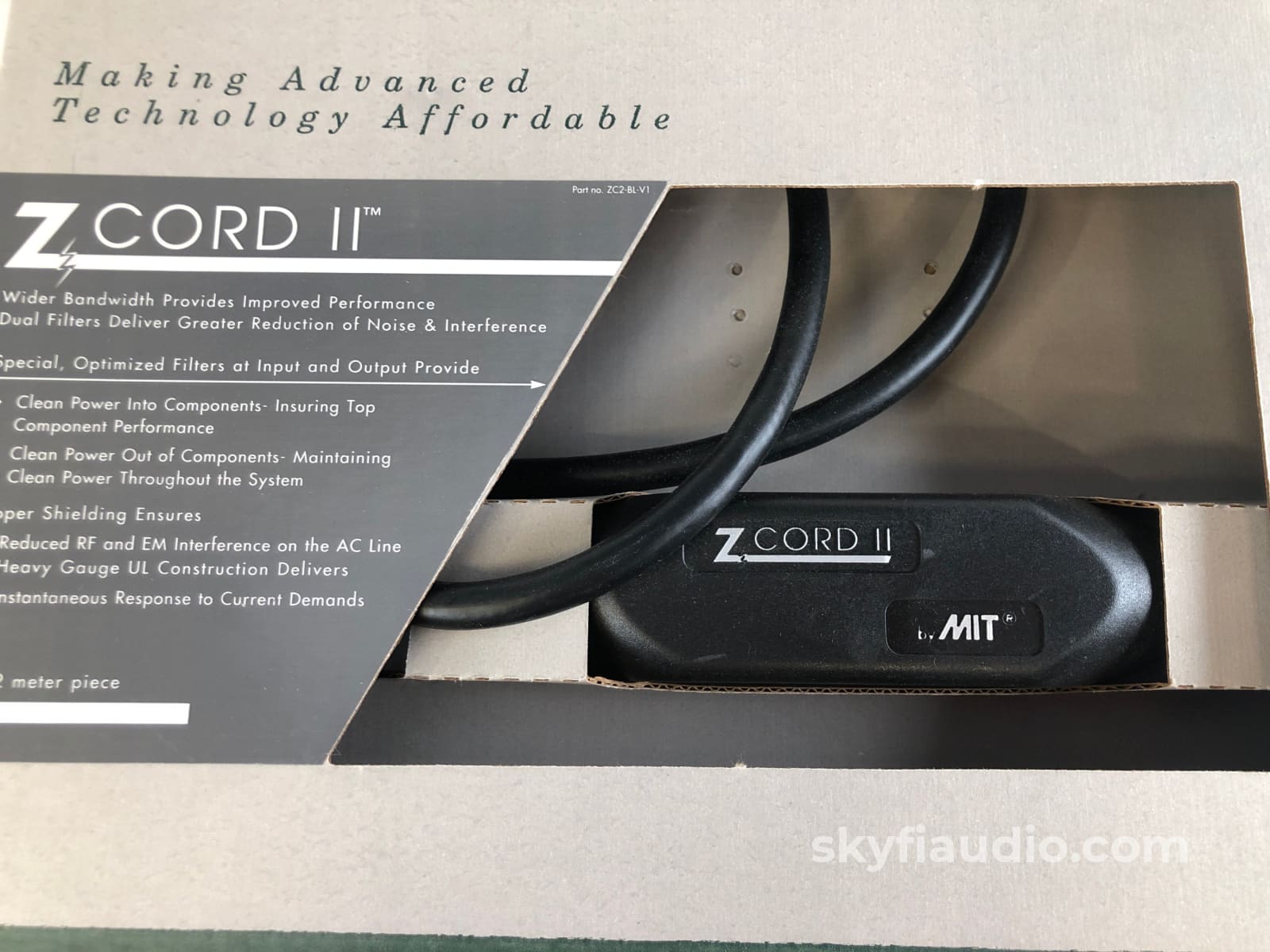MIT (Music Interface Technologies) ZCord II Power Cable - New in Box -