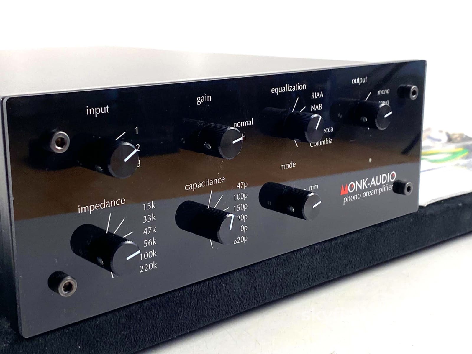 Monk Audio Phono Preamp With Upgraded Powerpak Iii Power Supply Preamplifier