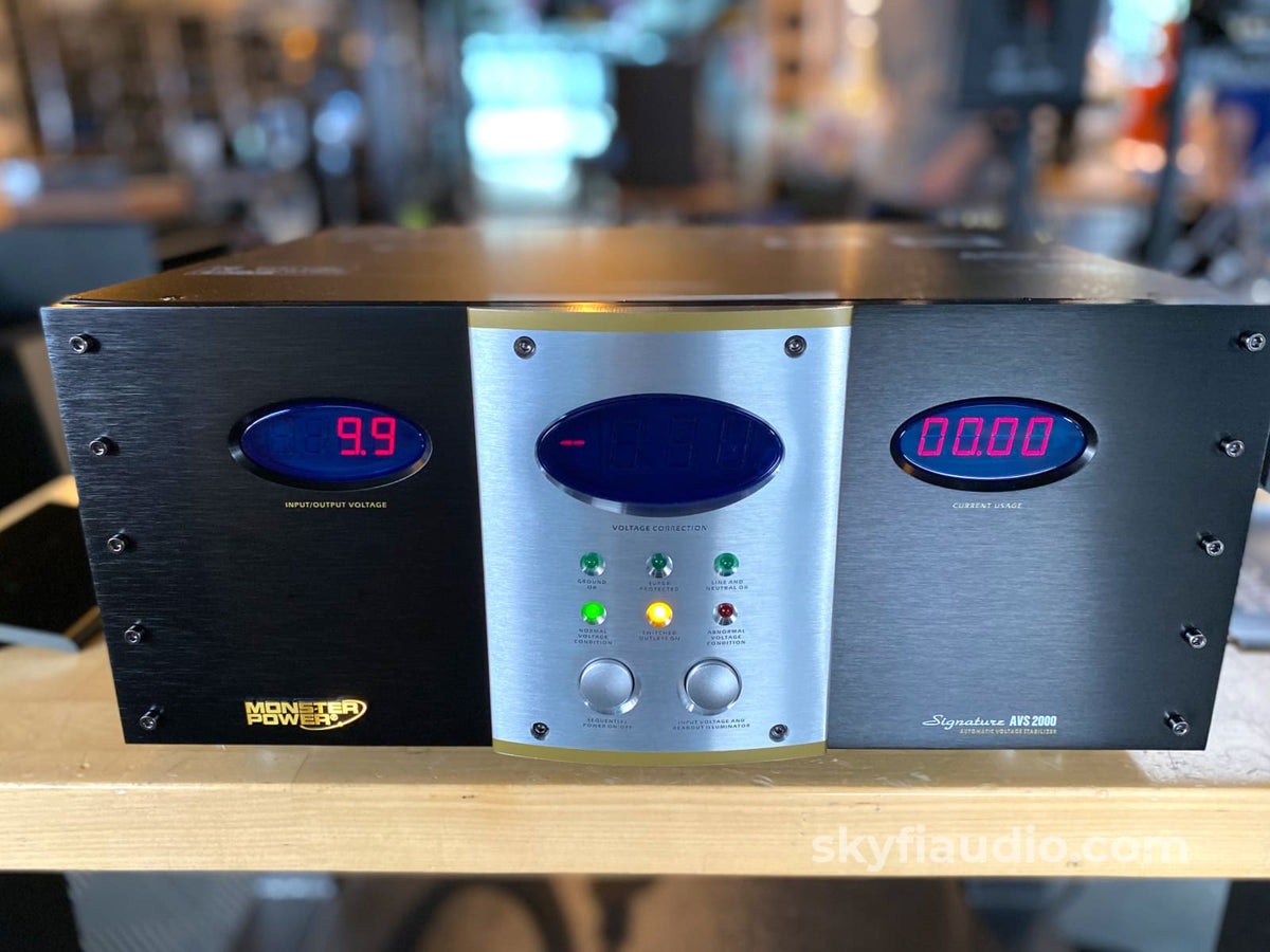 Monster Power Signature Avs 2000 Automatic Voltage Stabilizer And Conditioner Accessory
