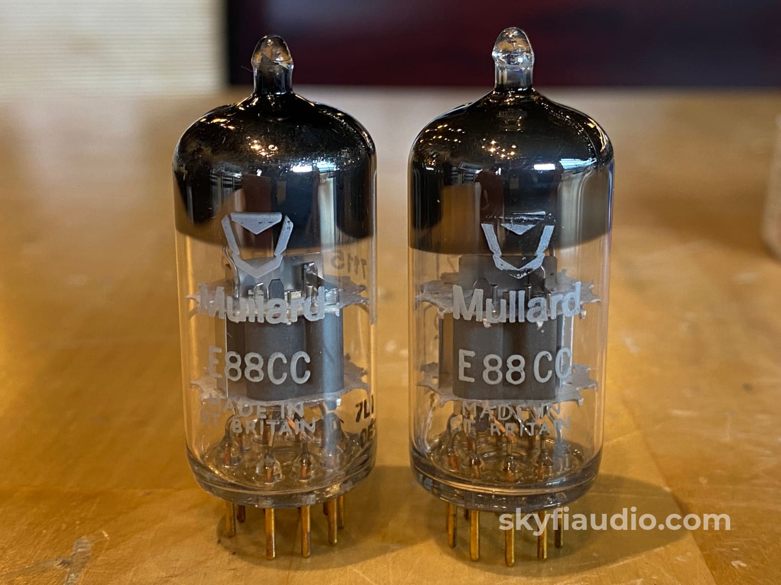 Mullard CV2492 (E88CC / 6922) Gold Pin Vacuum Tubes