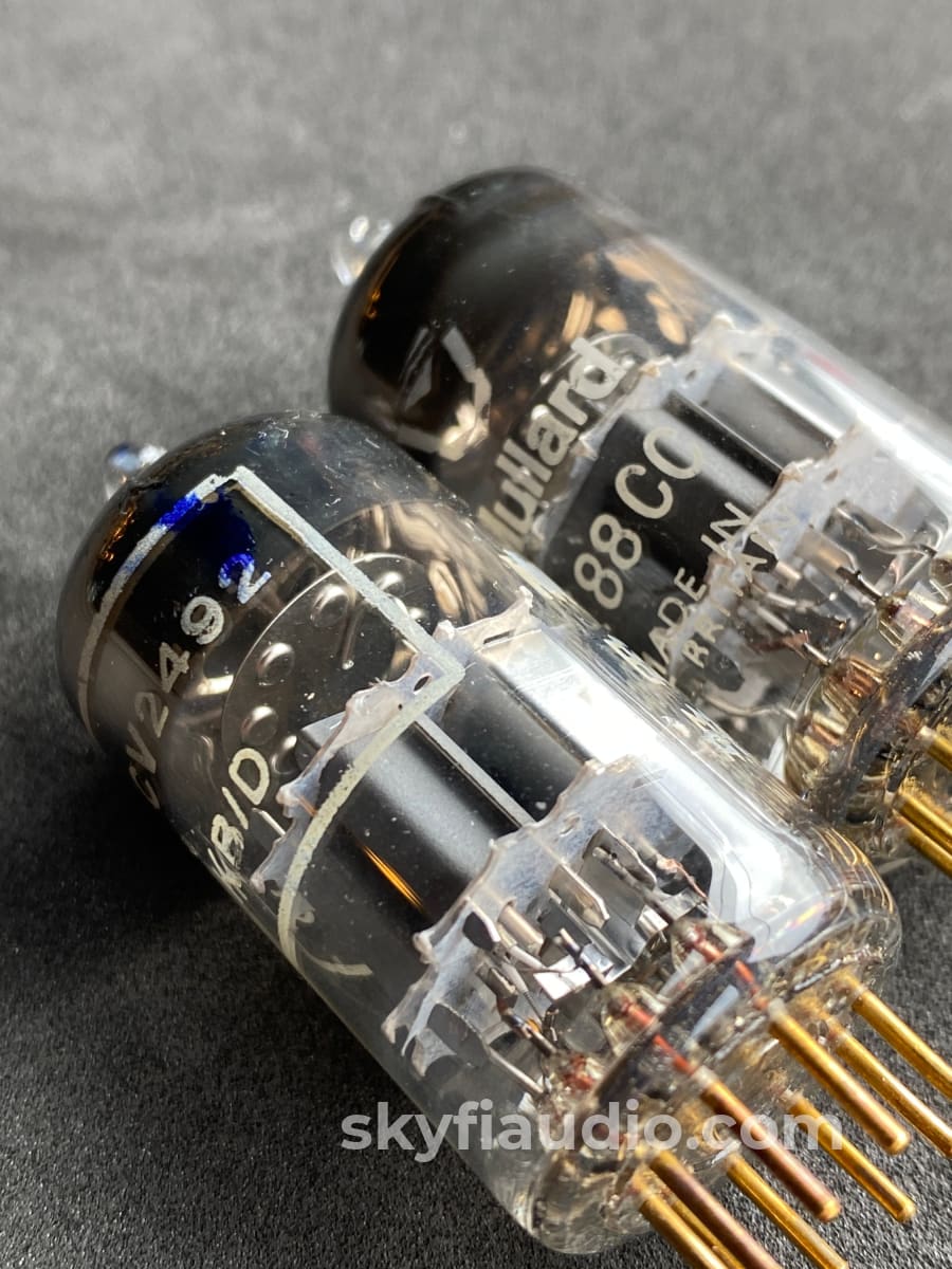 Pair Of Strong Mullard Cv2492 (E88Cc / 6922) Gold Pin Vacuum Tubes Accessory