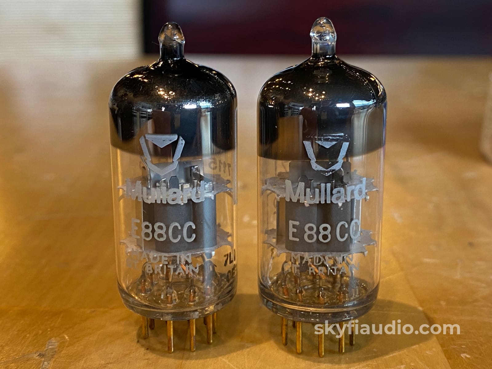 Pair Of Strong Mullard Cv2492 (E88Cc / 6922) Gold Pin Vacuum Tubes Accessory