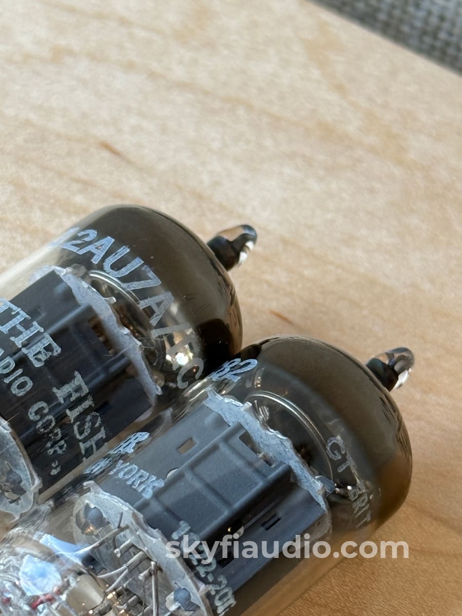 Mullard ECC82 / 12AU7 Tube Pair Gain Matched - Branded ’The Fisher’ Accessory