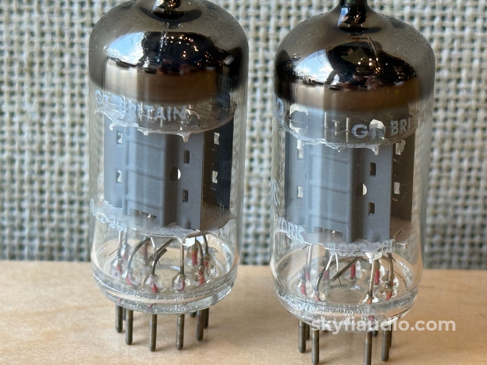 Mullard ECC82 / 12AU7 Tube Pair Gain Matched - Branded ’The Fisher’ Accessory