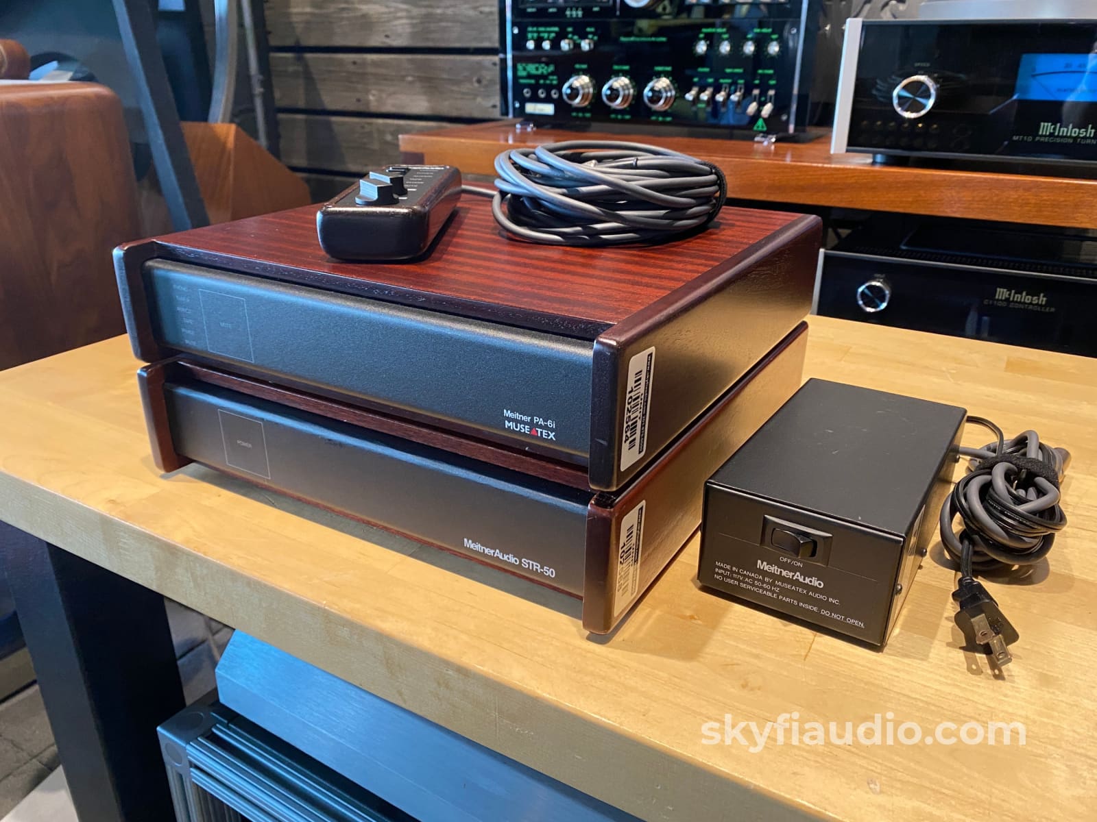 Museatex Meitner Pa6I Preamp + Str-50 Amplifier System With Wired Remote Preamplifier