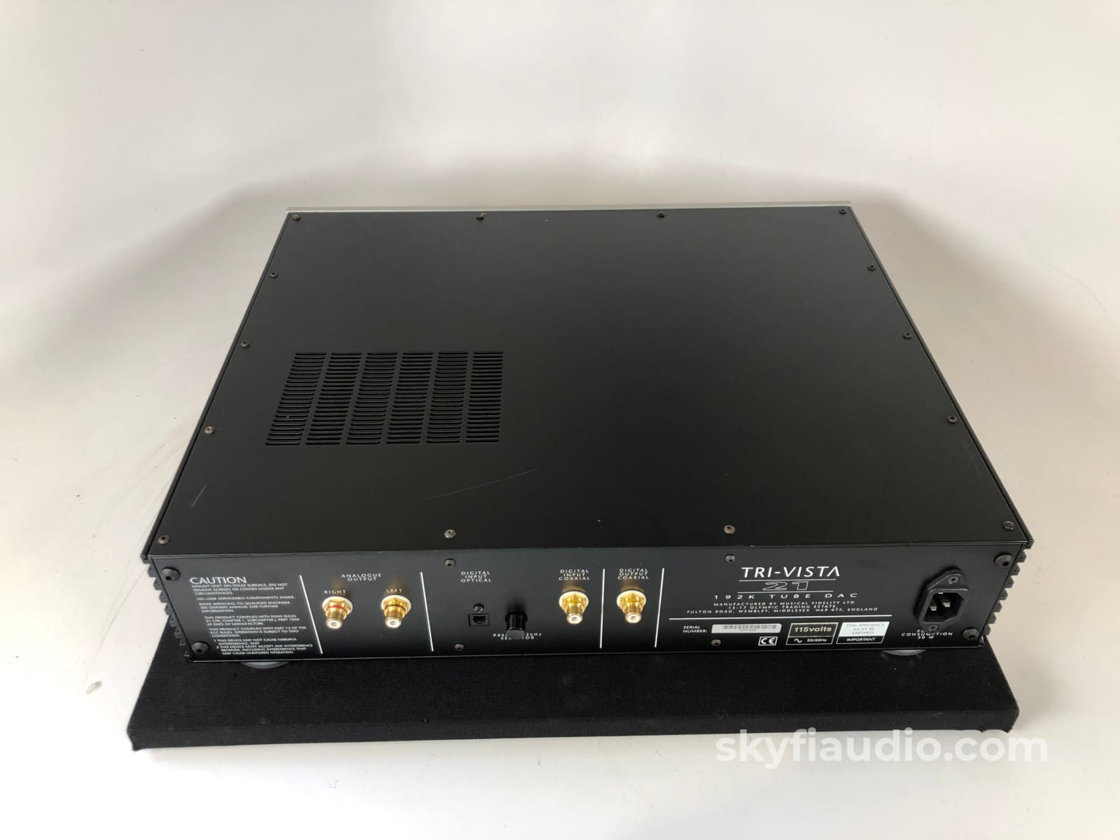 Musical Fidelity Tri-Vista 21 Multistandard 96-192Khz 24-Bit Tubed Dac Cd + Digital