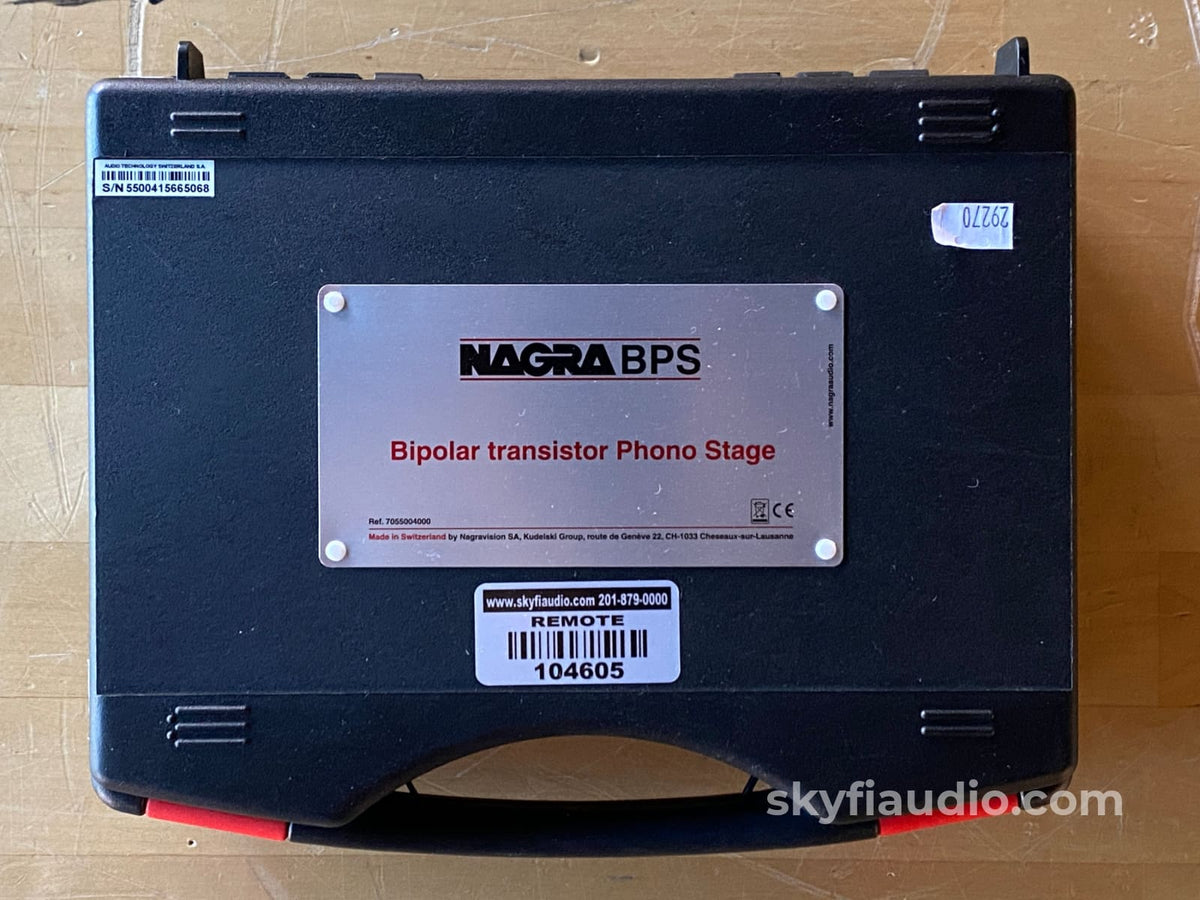Nagra Bps Bipolar Transistor Phono Stage Mm/Mc Mint And Complete - Battery Or Dc Powered