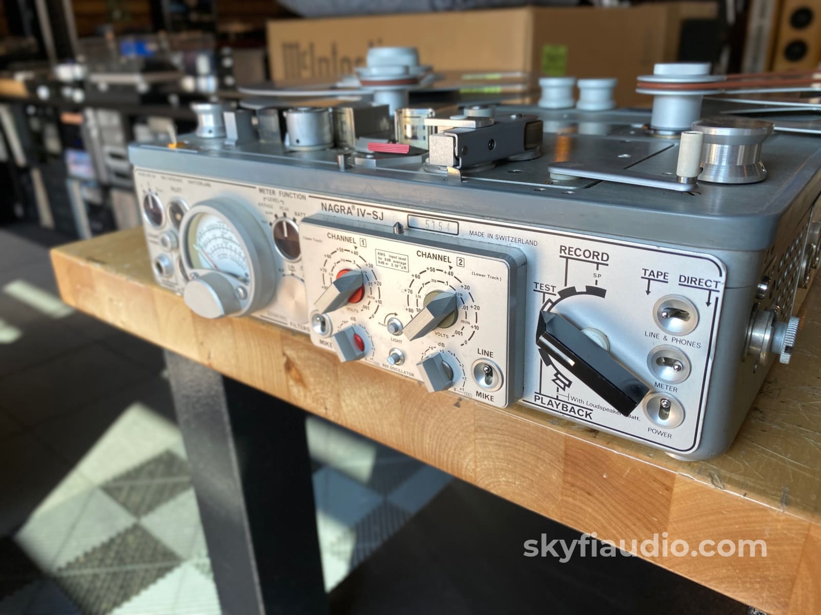 Nagra IV-SJ Reel to Reel with Accessories and 10 Adapters