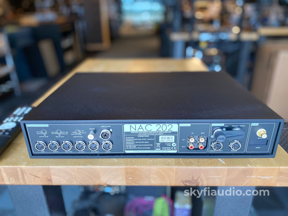 Naim Nac 202 Stereo Preamp With Remote Preamplifier