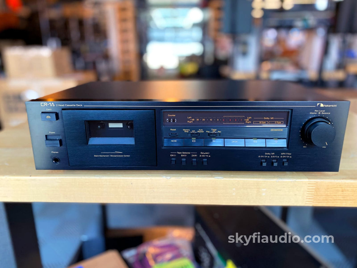 Nakamichi Cr-1A Dual Head Cassette Deck - Fully Tested Tape
