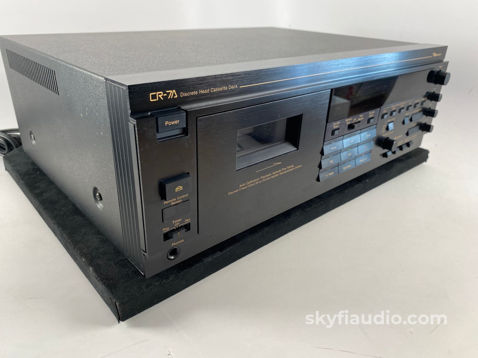 Nakamichi CR-7A Cassette Deck With Manual Azimuth Control, Serviced, D