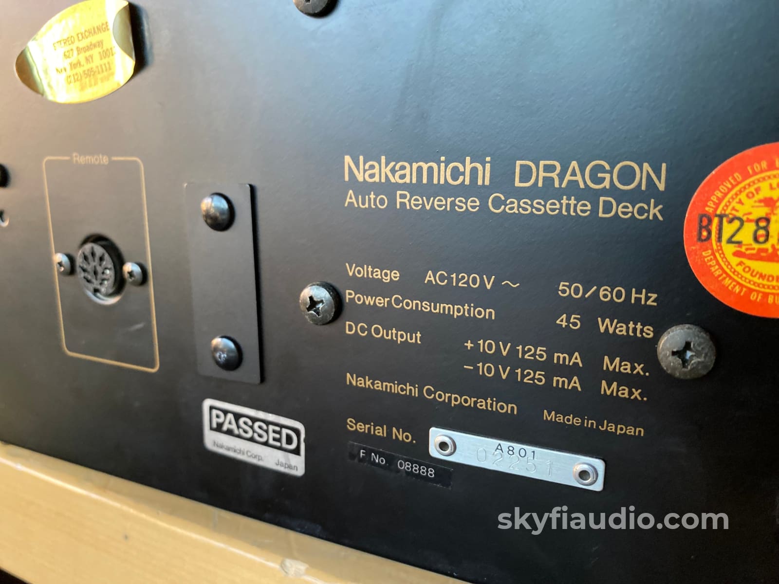 Nakamichi Dragon Tape Deck - Restored And Amazing