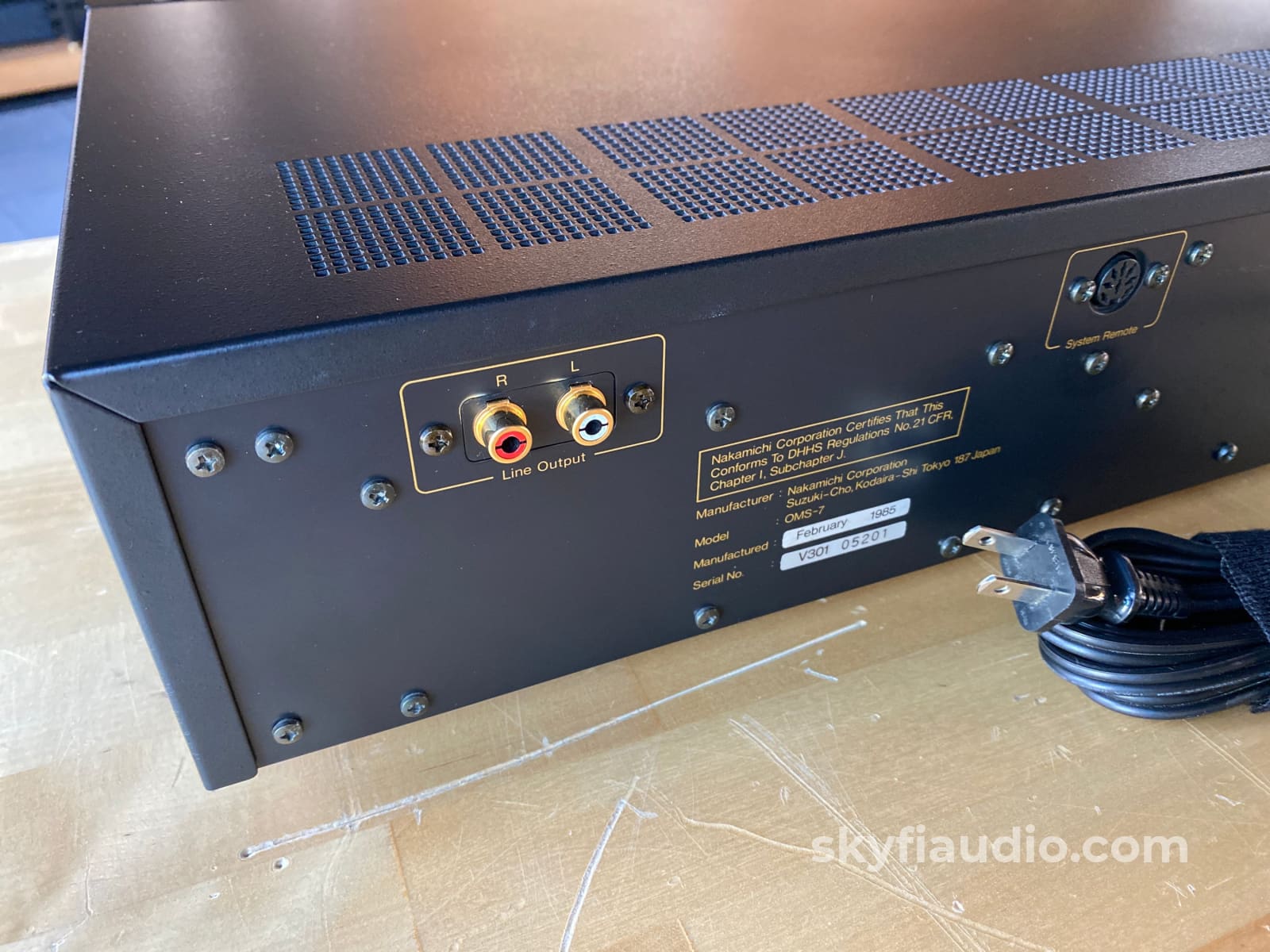 Nakamichi Oms-7 Vintage Cd Player With Remote - Dual Phillips Dacs + Digital