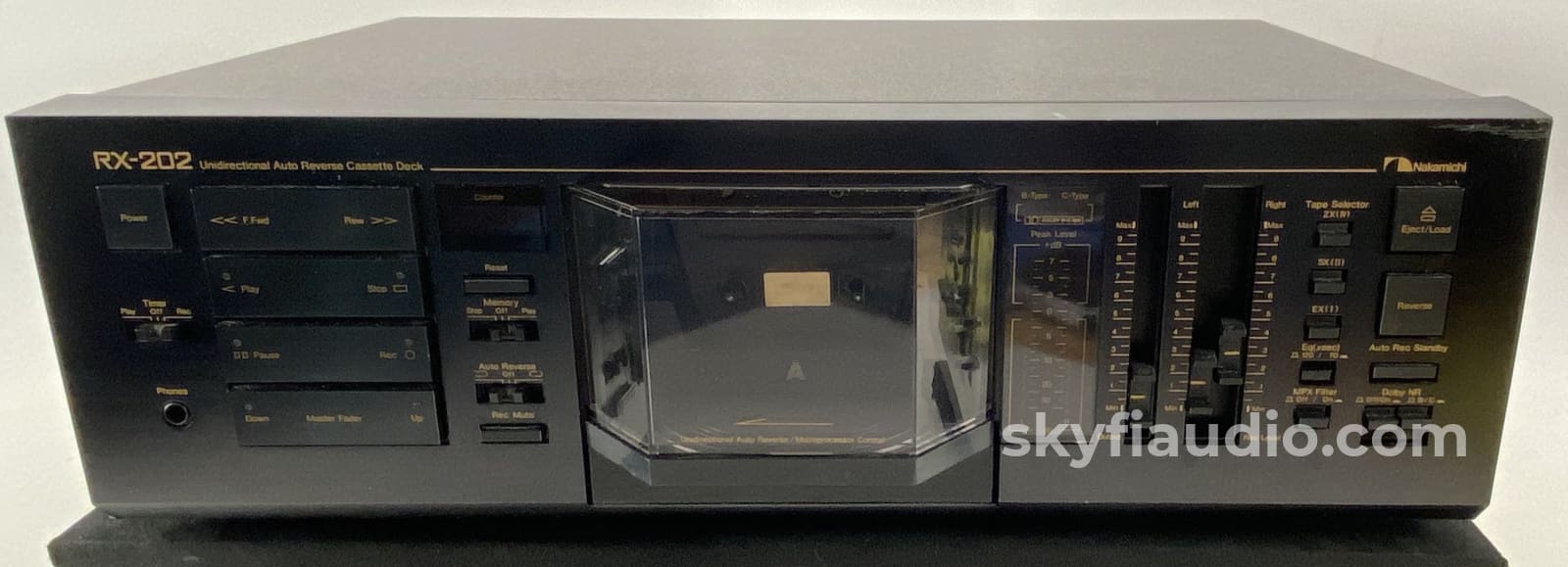 Nakamichi Rx-202 Unique Physical Auto Reversing Tape Deck (Udar) Freshly Serviced