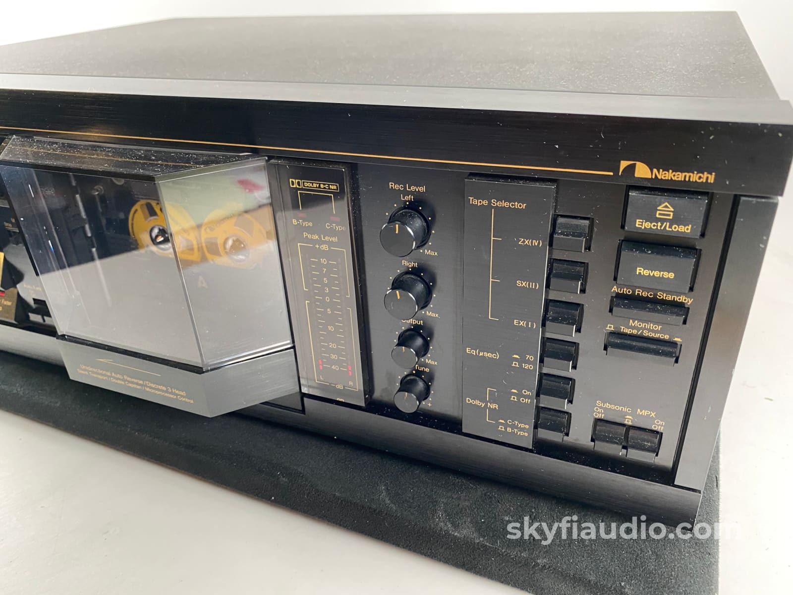 Nakamichi Rx-505 Tape Deck 3 Heads And Featuring Unique Physical Auto Reverse