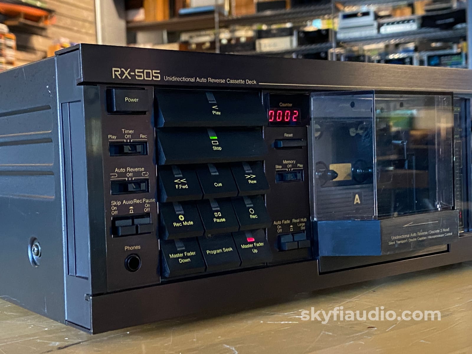 Nakamichi Rx-505 Tape Deck - 3 Heads With Unique Auto Reverse Just Serviced Tape Deck