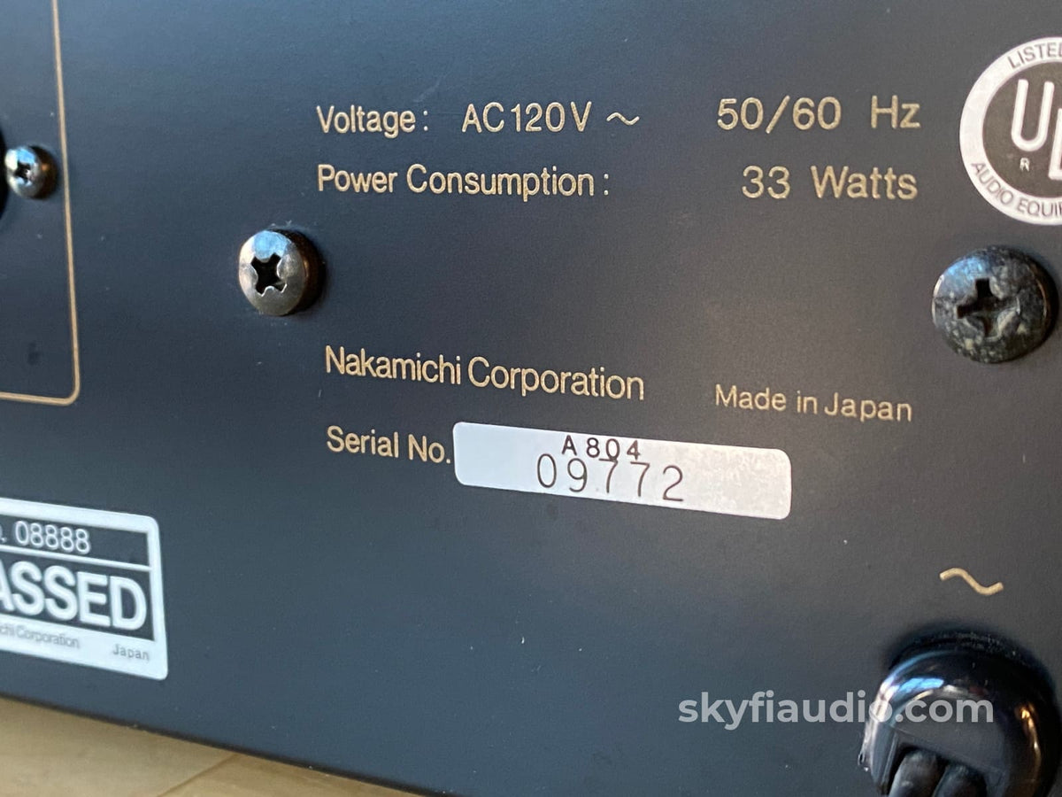 Nakamichi Rx-505 Tape Deck - 3 Heads With Unique Auto Reverse Just Serviced Tape Deck