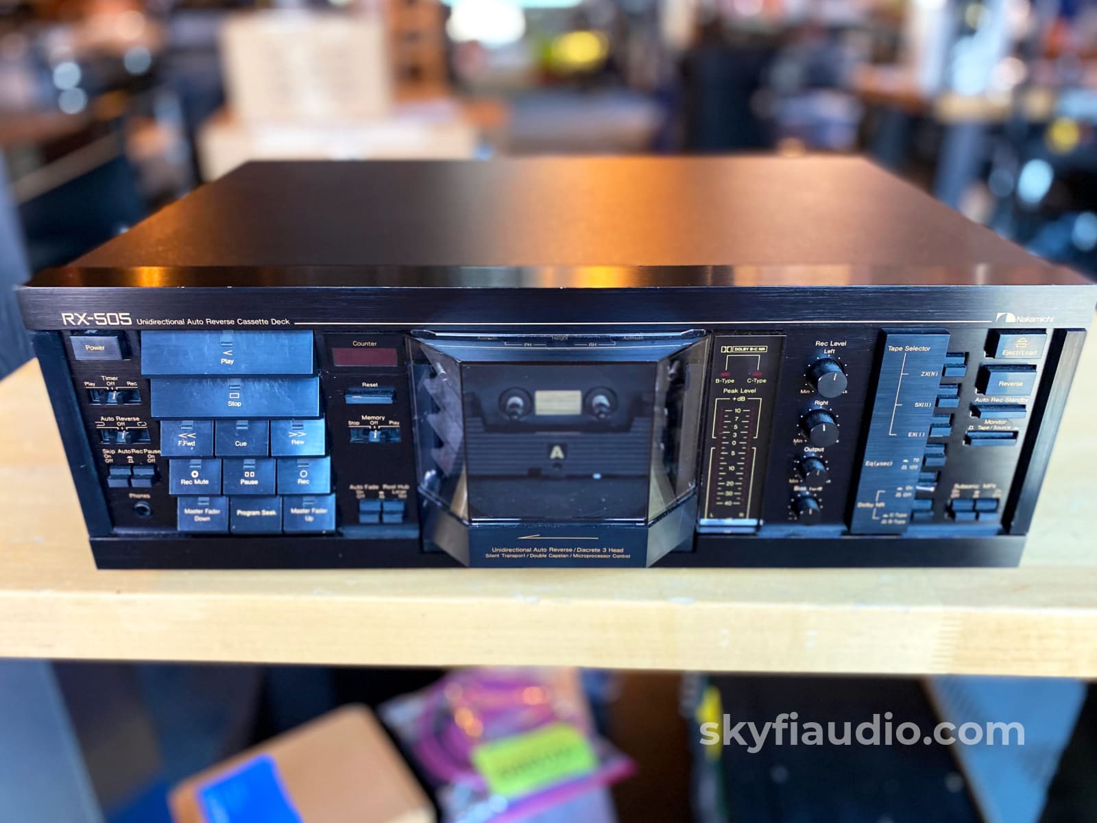 Nakamichi Rx-505 Tape Deck - 3 Heads With Unique Physical Auto Reverse Serviced