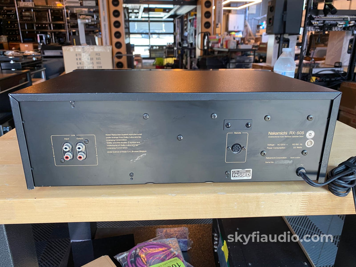 Nakamichi Rx-505 Tape Deck With Au And 3 Heads - Serviced