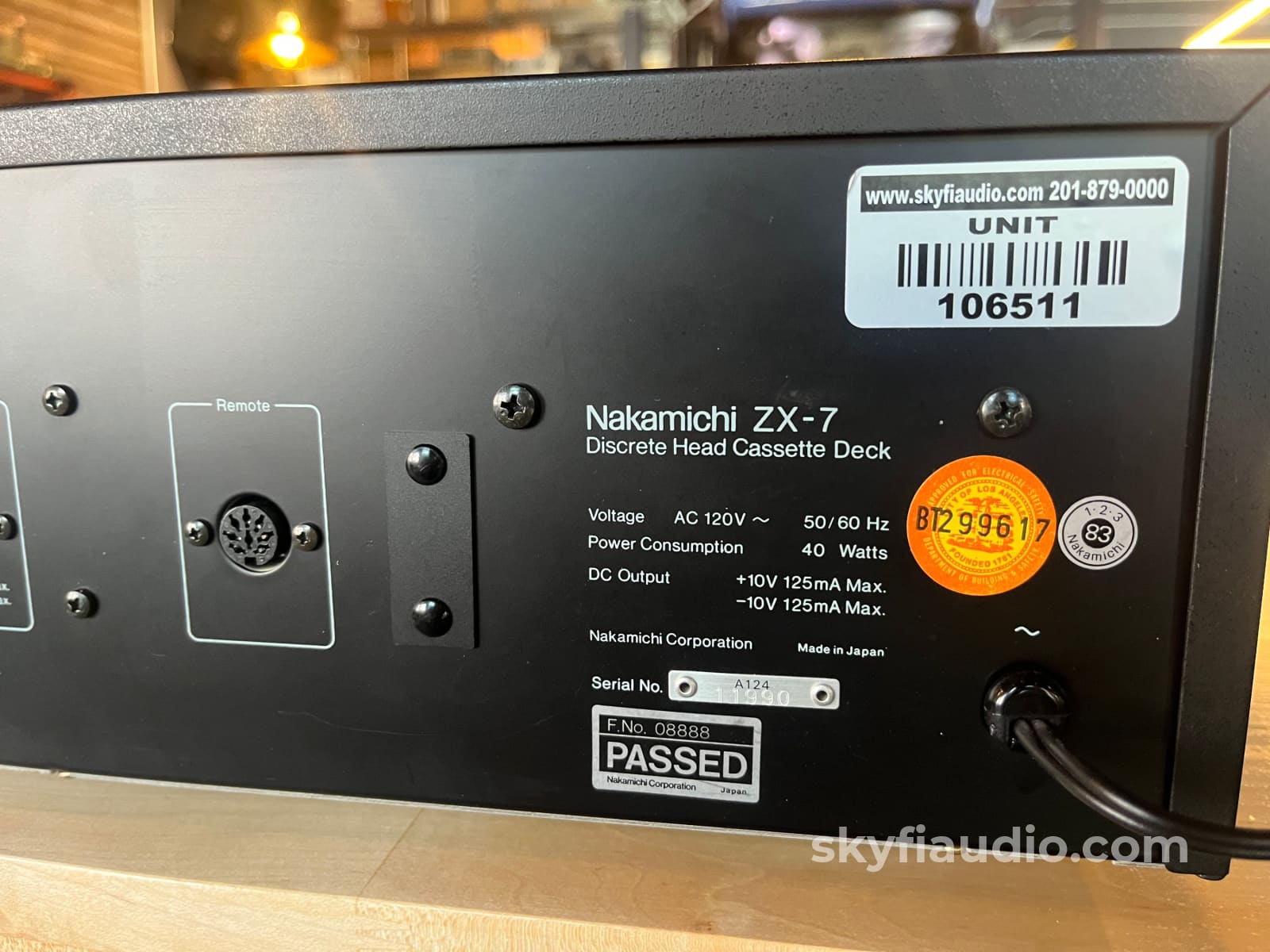 Nakamichi ZX-7 Cassette deck - Overhauled in 2022 Tape Deck