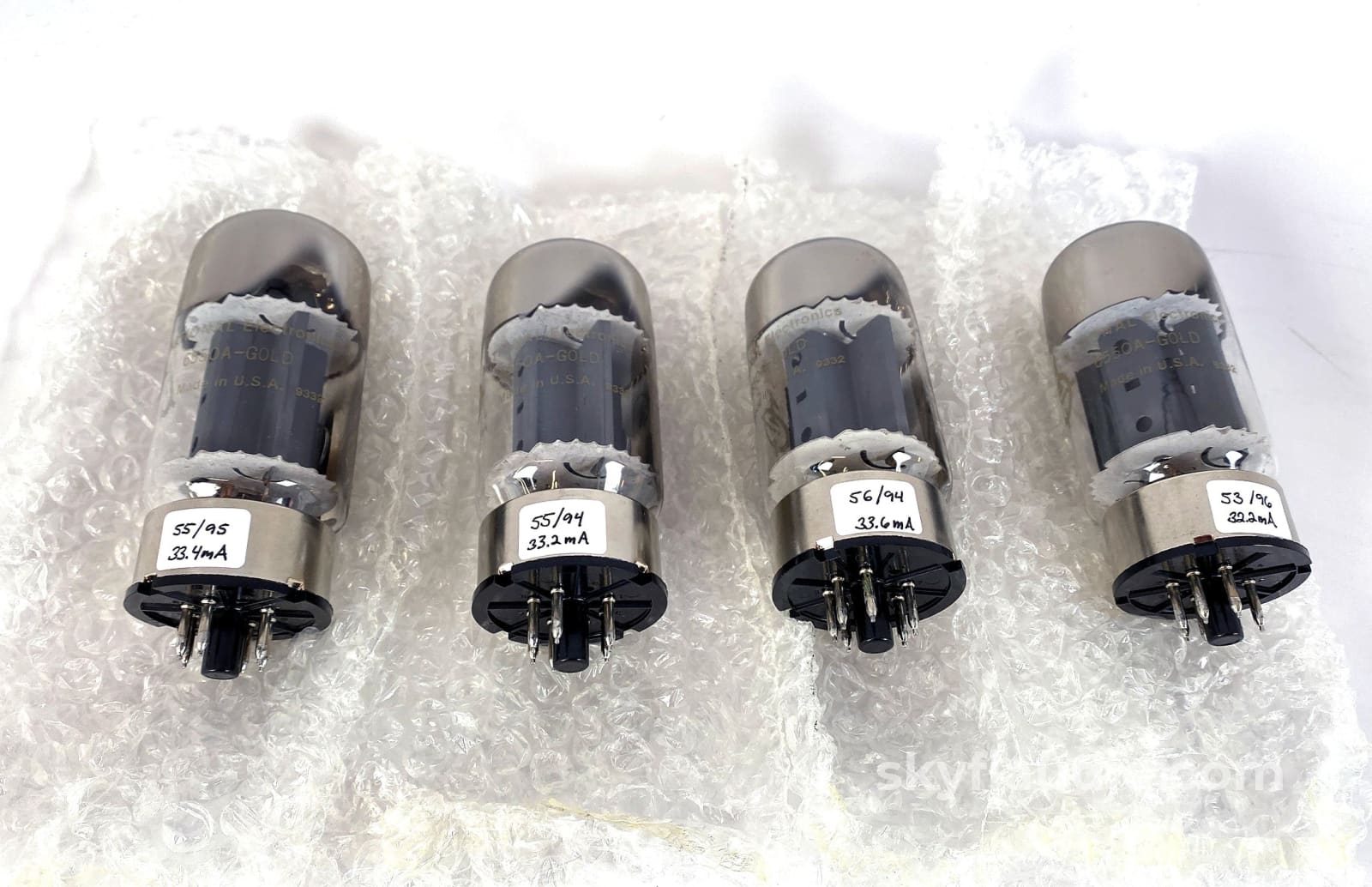 National (Ge) 6550 Gold Line Tubes (Matched Quad) New Old Stock (Nos) Accessory