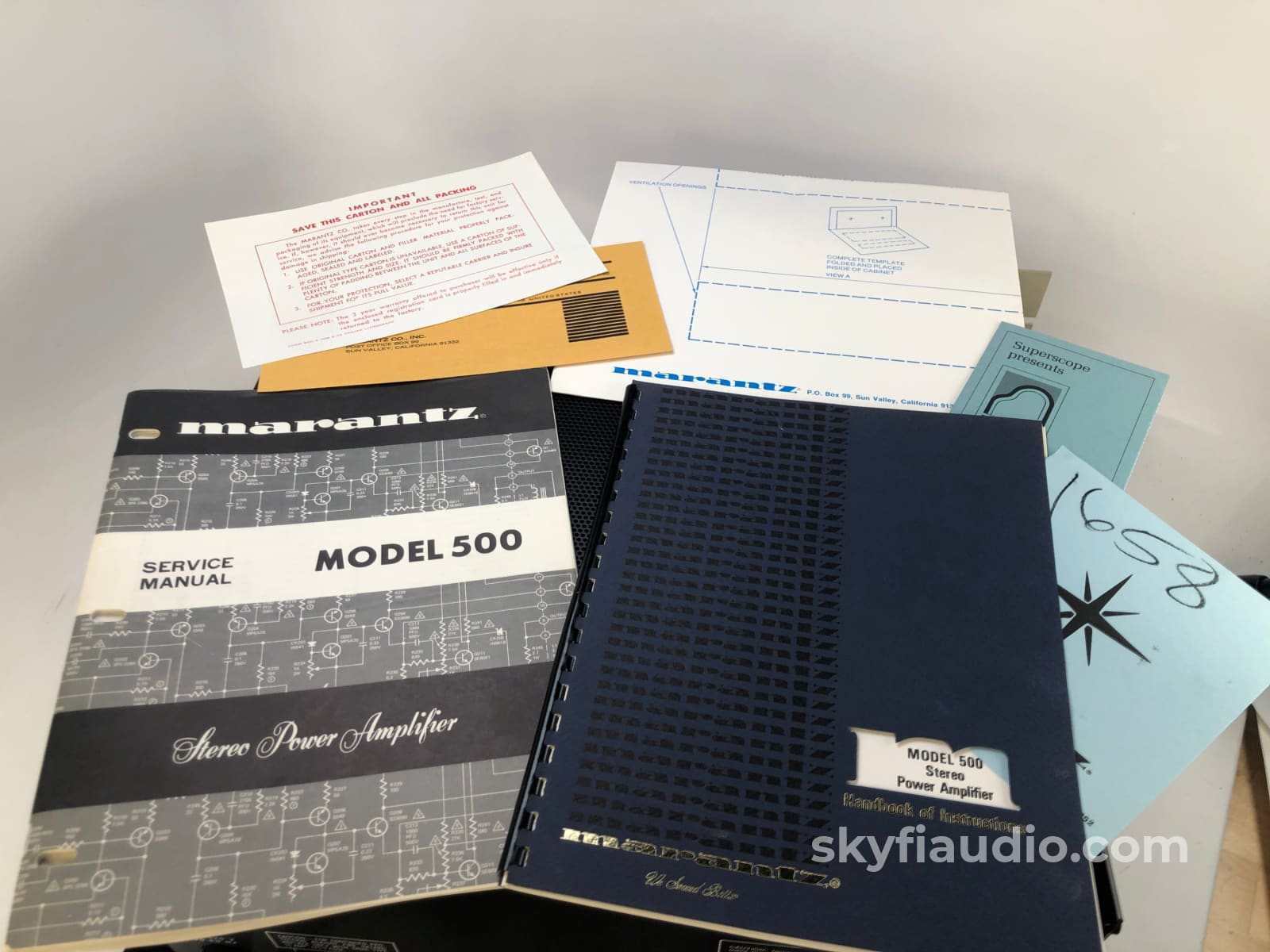 New Old Stock Marantz Model 500 Vintage Amplifier - In Box!! Collectors Piece