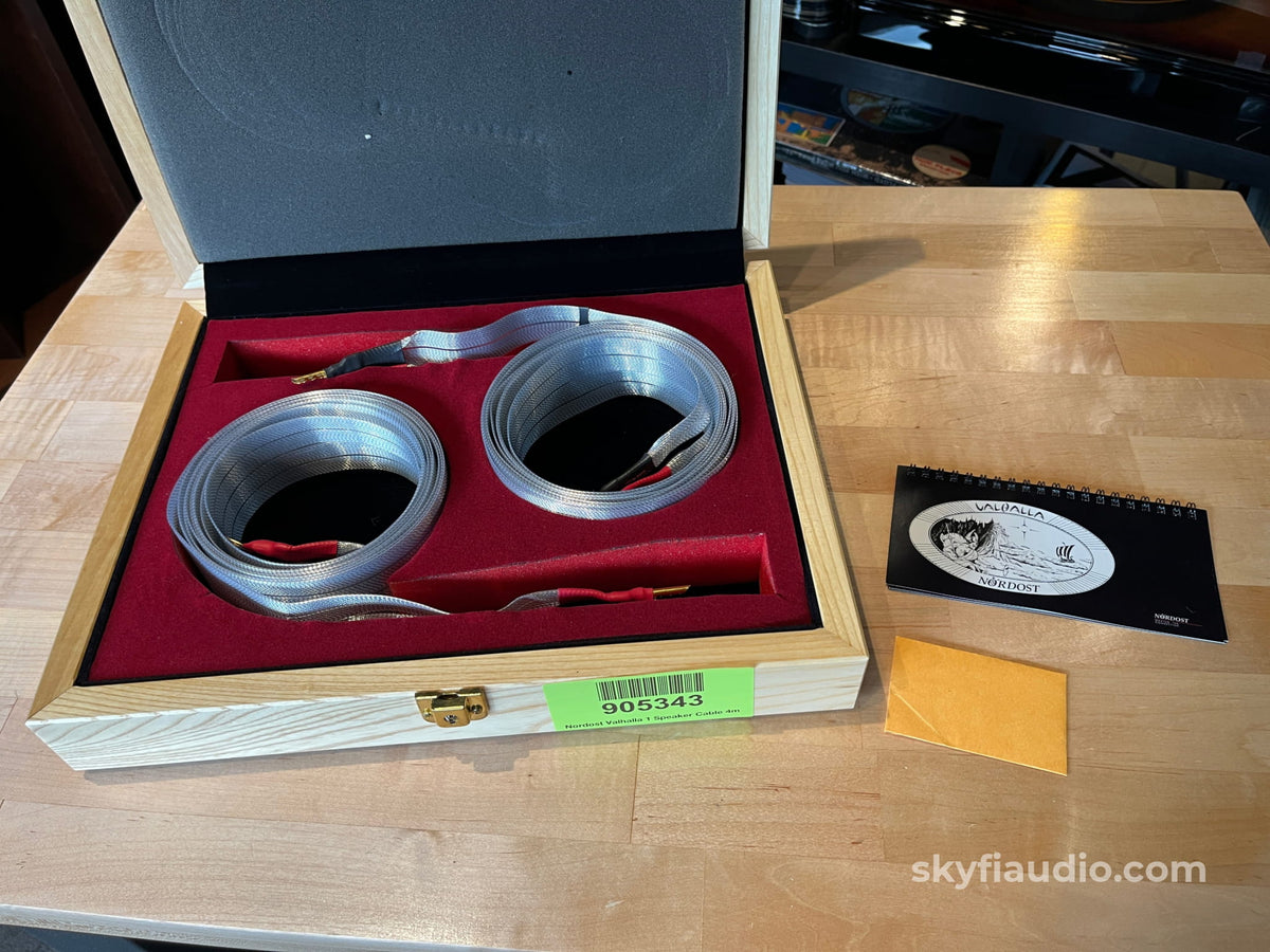 Nordost Valhalla 1 Speaker Cables - Spades and Banana Terminations - 4m - Cables