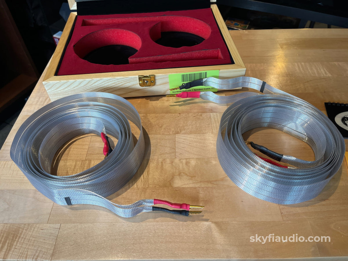 Nordost Valhalla 1 Speaker Cables - Spades and Banana Terminations - 4m - Cables