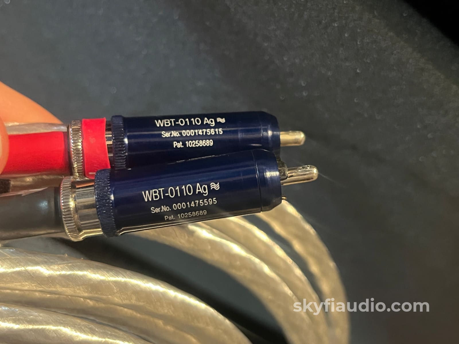 Nordost Valhalla RCA Interconnects (Pair) - Silver (Ag) Locking WBT Connectors - 2.2m Cables