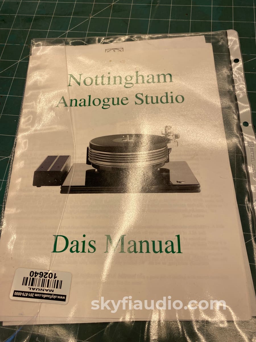 Nottingham Analog Dais Turntable - Serviced
