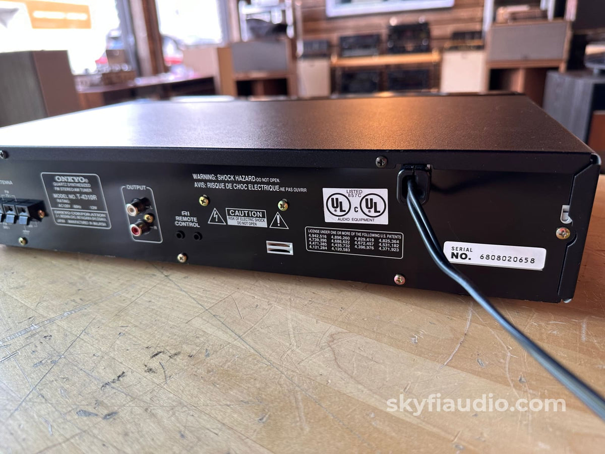 Onkyo T-4310R R1 Series Am/Fm Tuner W/Rds