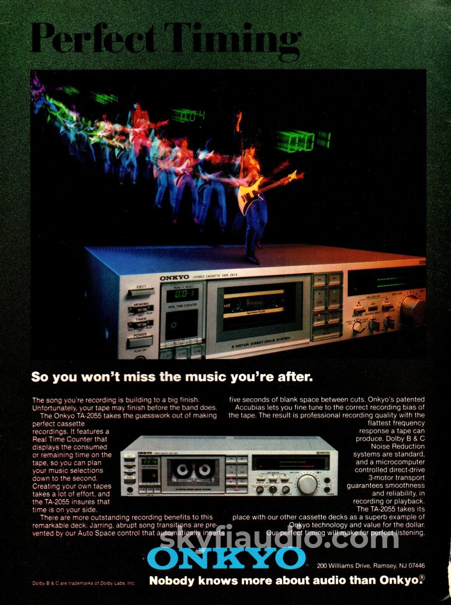 Onkyo TA-2055 Vintage Cassette Deck - Direct Drive Tape Deck