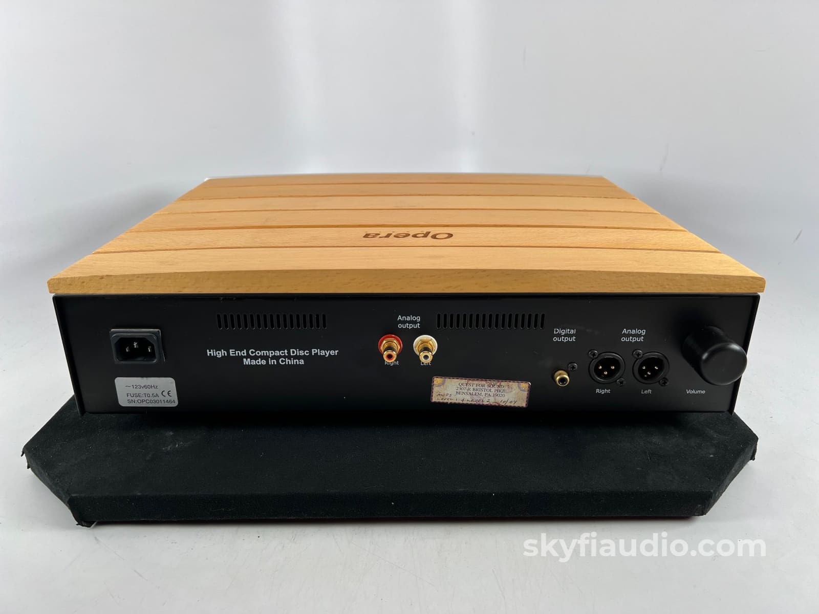 Opera Audio Consonance Reference Cd-2.2 Tube Cd Player Complete W/Box & Remote + Digital