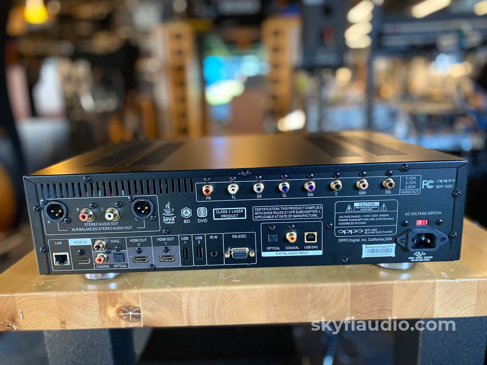 Oppo Bdp-105D Universal Disc Player - Darbee Edition Blu-Ray Sacd/Cd Hdcd Etc. Cd + Digital