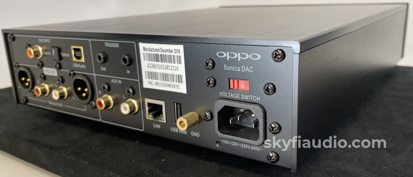 Oppo Sonica Audiophile Dac And Network Streamer - Ess Es9038Pro Sabre Pro Cd + Digital