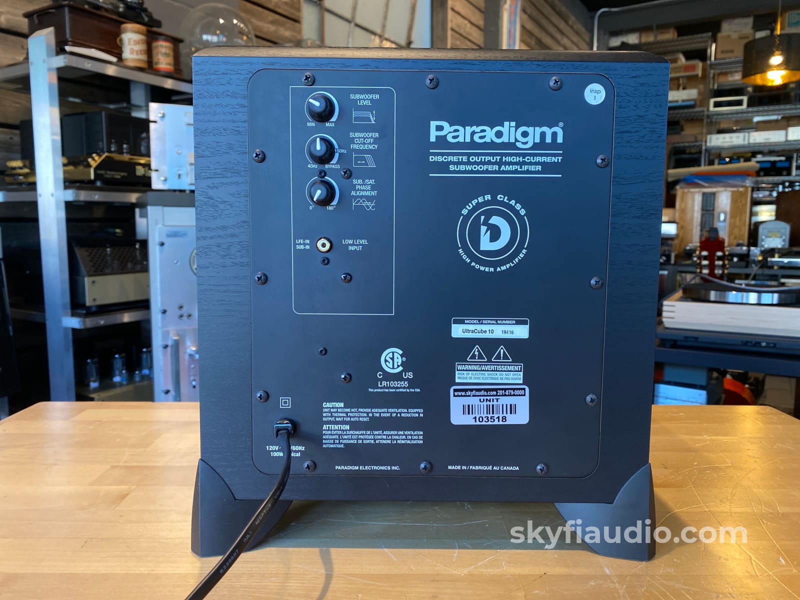 Paradigm Ultracube 10 Subwoofer W/650W Rms Power Speakers
