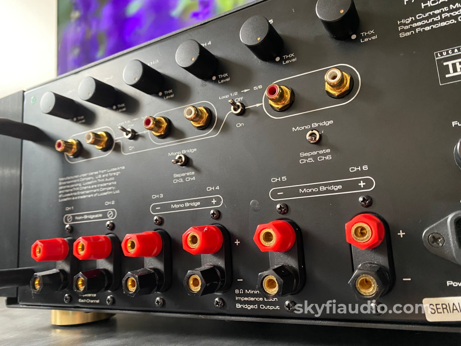 Parasound Hca-1206 High Current Thx Certified 6/5/4 Channel Amplifier - Designed By John Curl