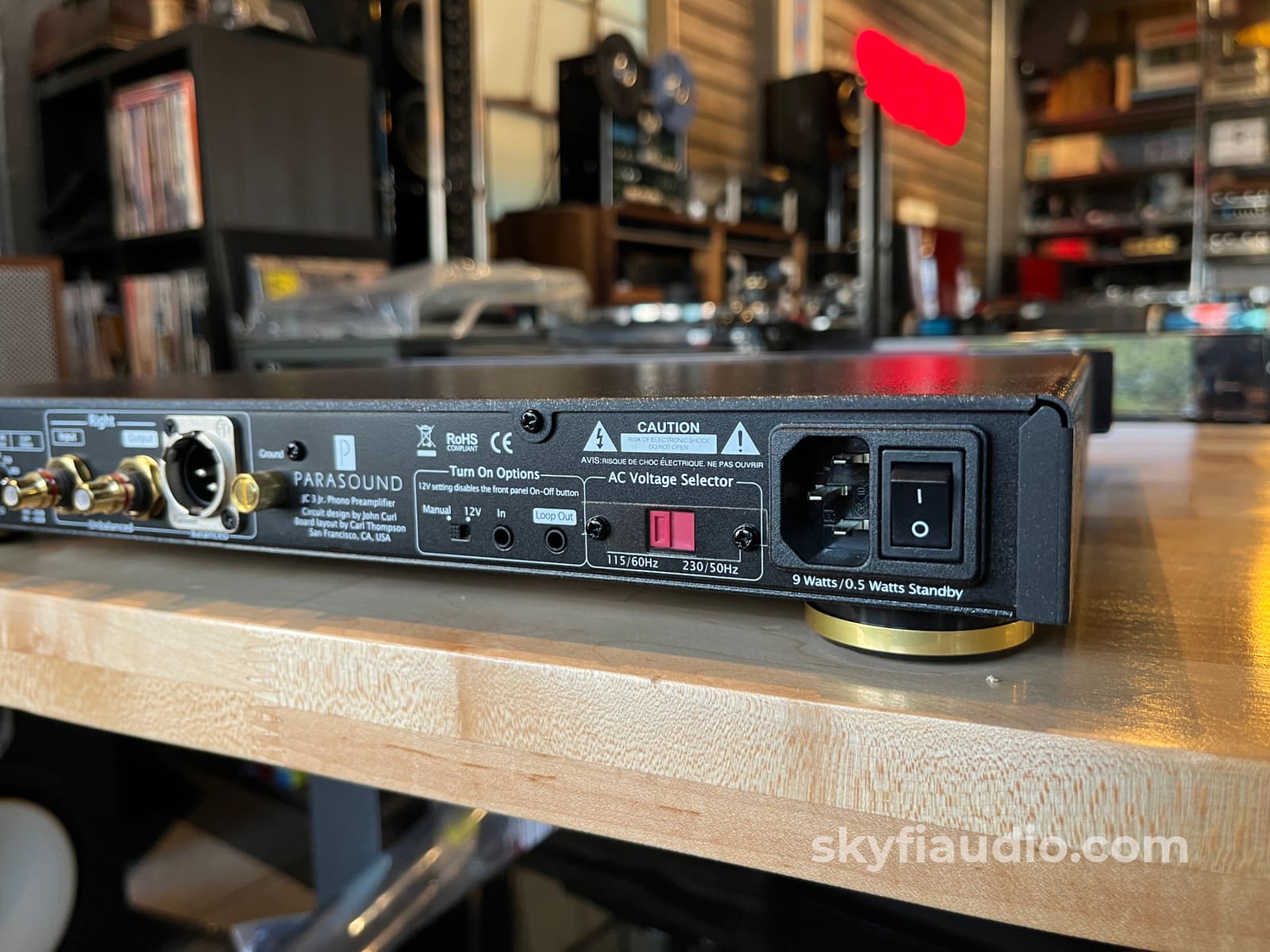 Parasound JC3 Jr. Phono Preamp - Compact and High Performance - Preamplifier