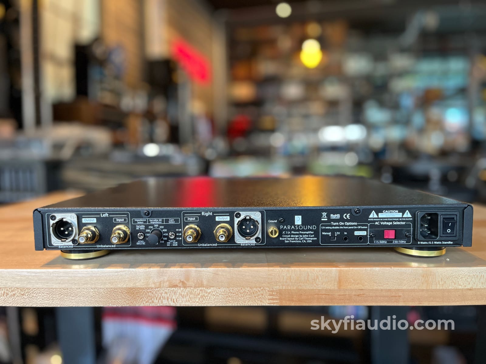 Parasound JC3 Jr. Phono Preamp - Compact and High Performance - Preamplifier
