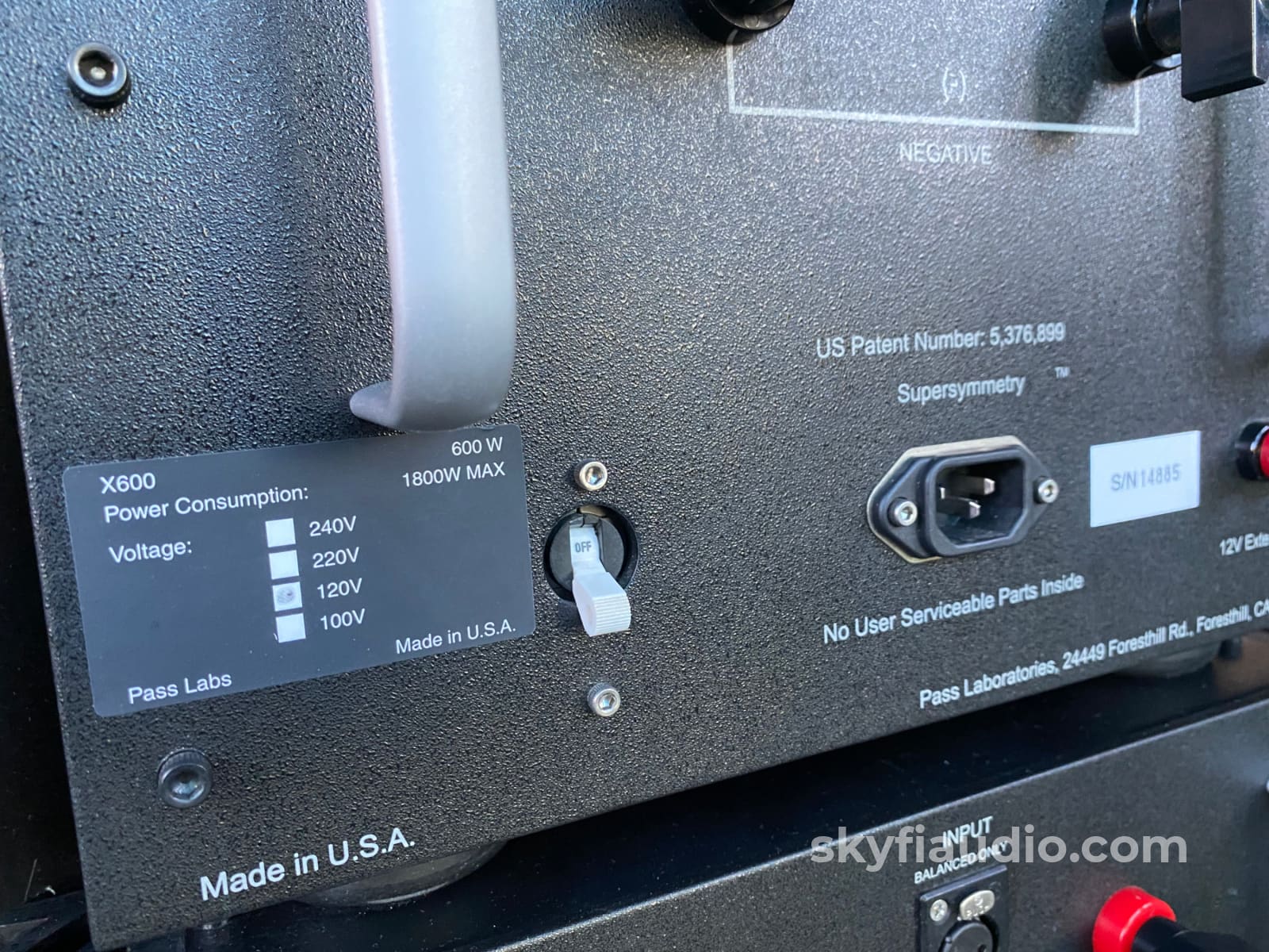 Pass Labs X600 Monoblocks 600W Of Clean Power Amplifier