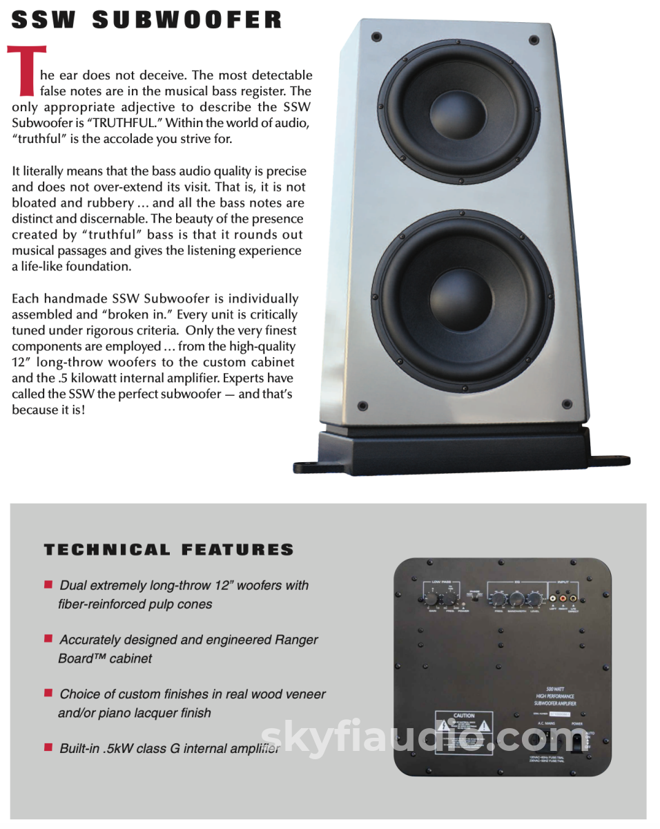 Pbn Audio - Montana Ssw Massive Subwoofer Speakers