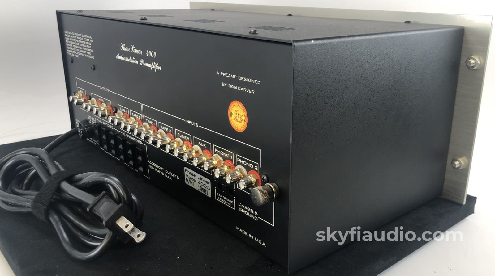 Phase Linear 4000 Series Autocorrelation Preamplifier - Restored