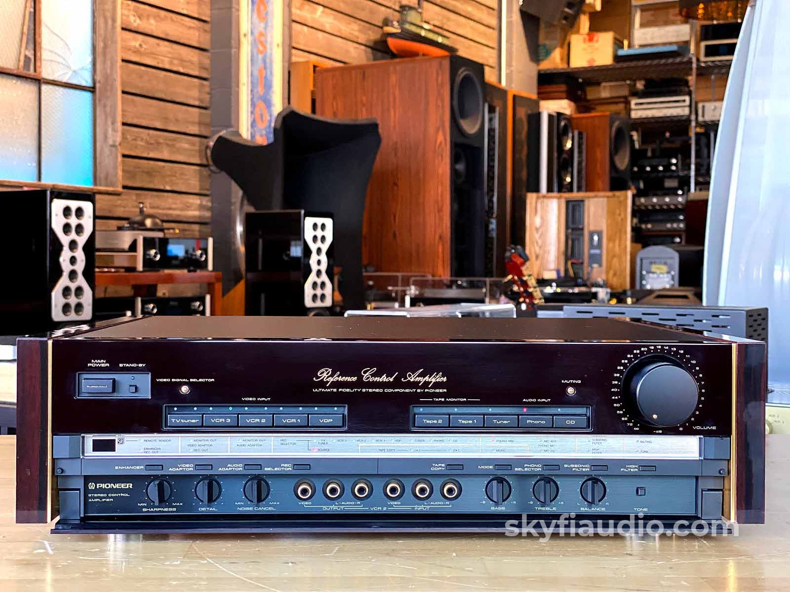 Pioneer Elite C-90 Reference Preamp W/ Mc Step-Up Transformer Phono Stage - Complete Set