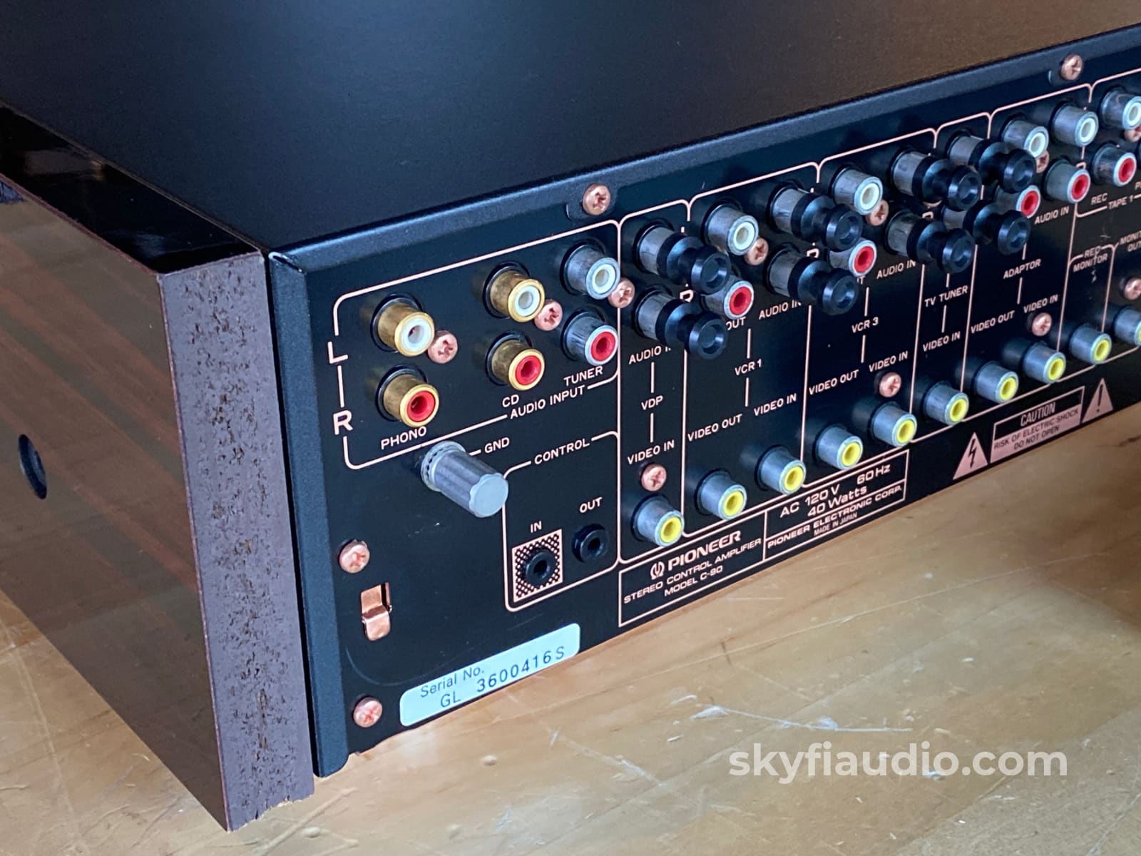 Pioneer Elite C-90 Reference Preamp W/ Mc Step-Up Transformer Phono Stage - Complete Set