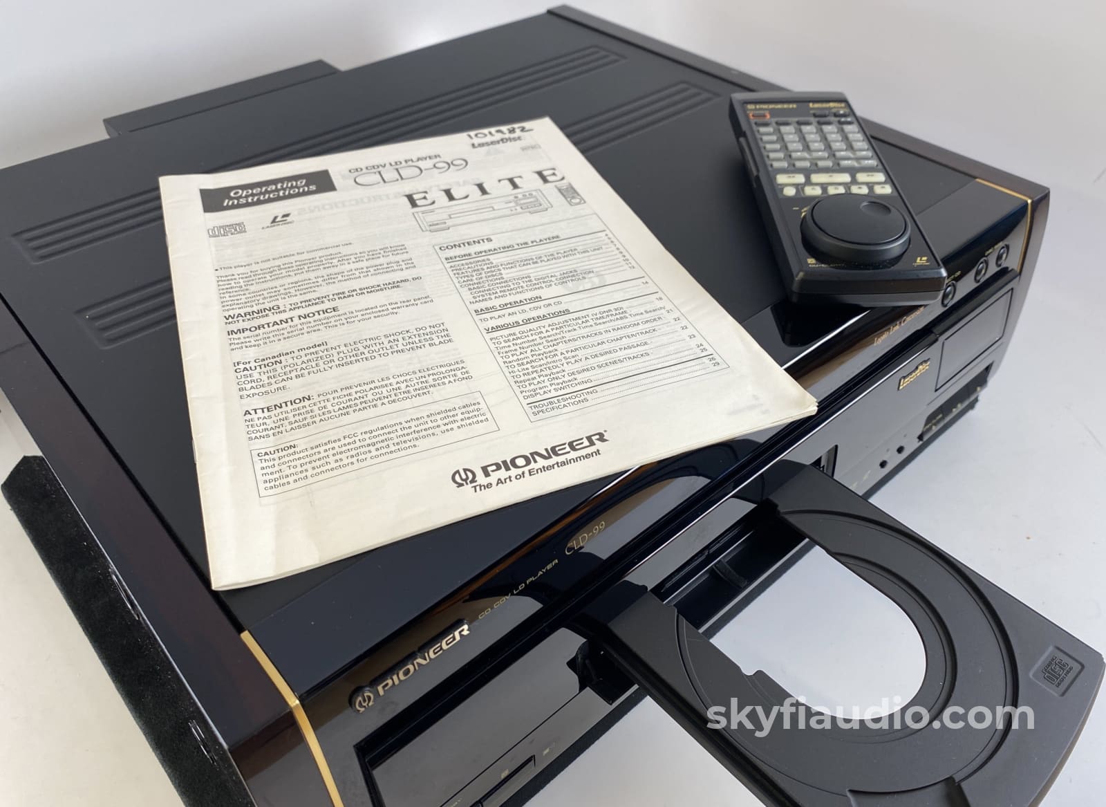 Pioneer Elite Cld-99 Cd/Ld - Plays Both Cds And Lds With Separate Drawers Cd + Digital